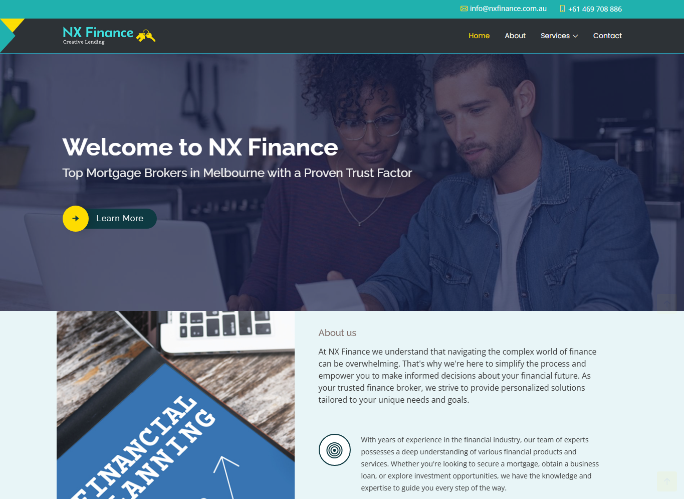 NX Finance – Mortgage Broker Website