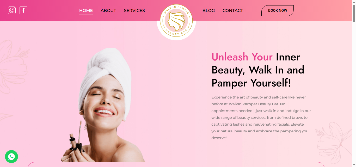 WalkIn Pamper Beauty Bar